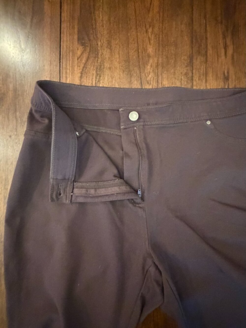 Chico's Women's Chocoloate Brown Stretch Pant Comfy, Neutral, Size Large - Picture 5 of 14